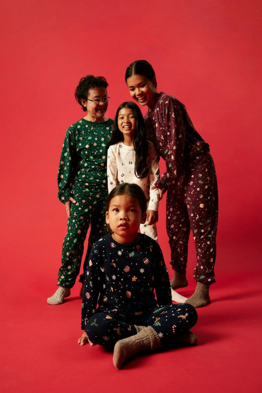 Name It - Nknvismas Ls Nightset - 5124789 Navy Blazer Christmas Nattøj 