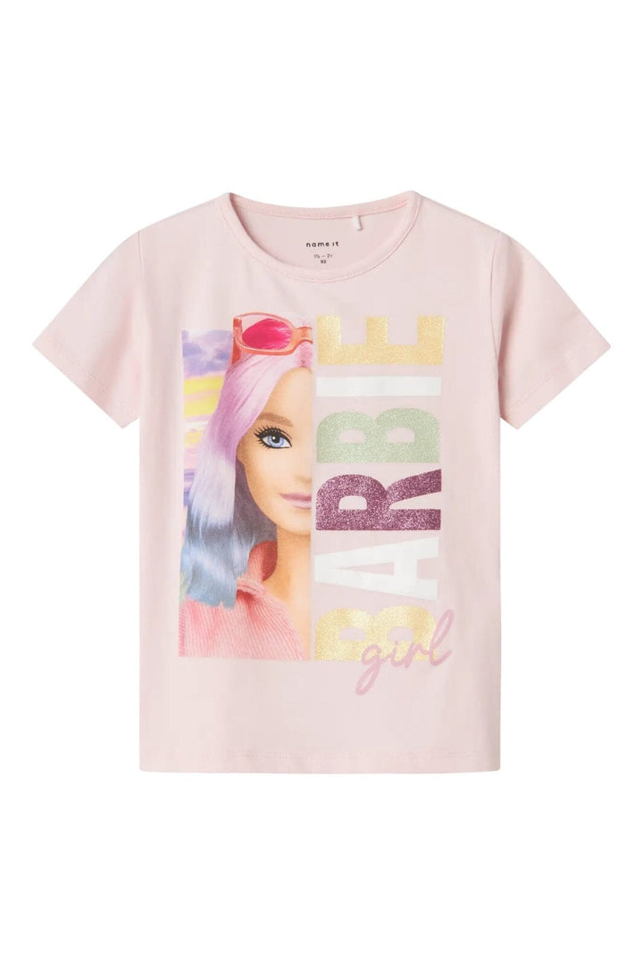 Name It - Nmfalda Barbie Ss Nreg Top Box Sky - 4753117 Ballerina