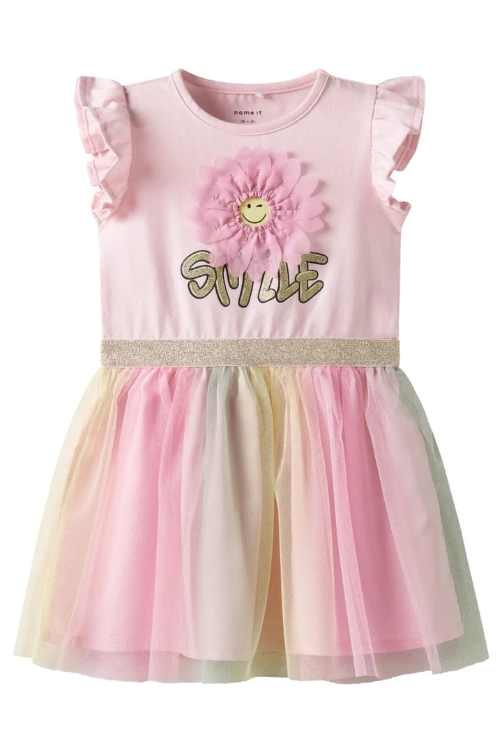 Name It - Nmfarnina Happy Ss Tulle Dress Smi - 4752833 Ballerina