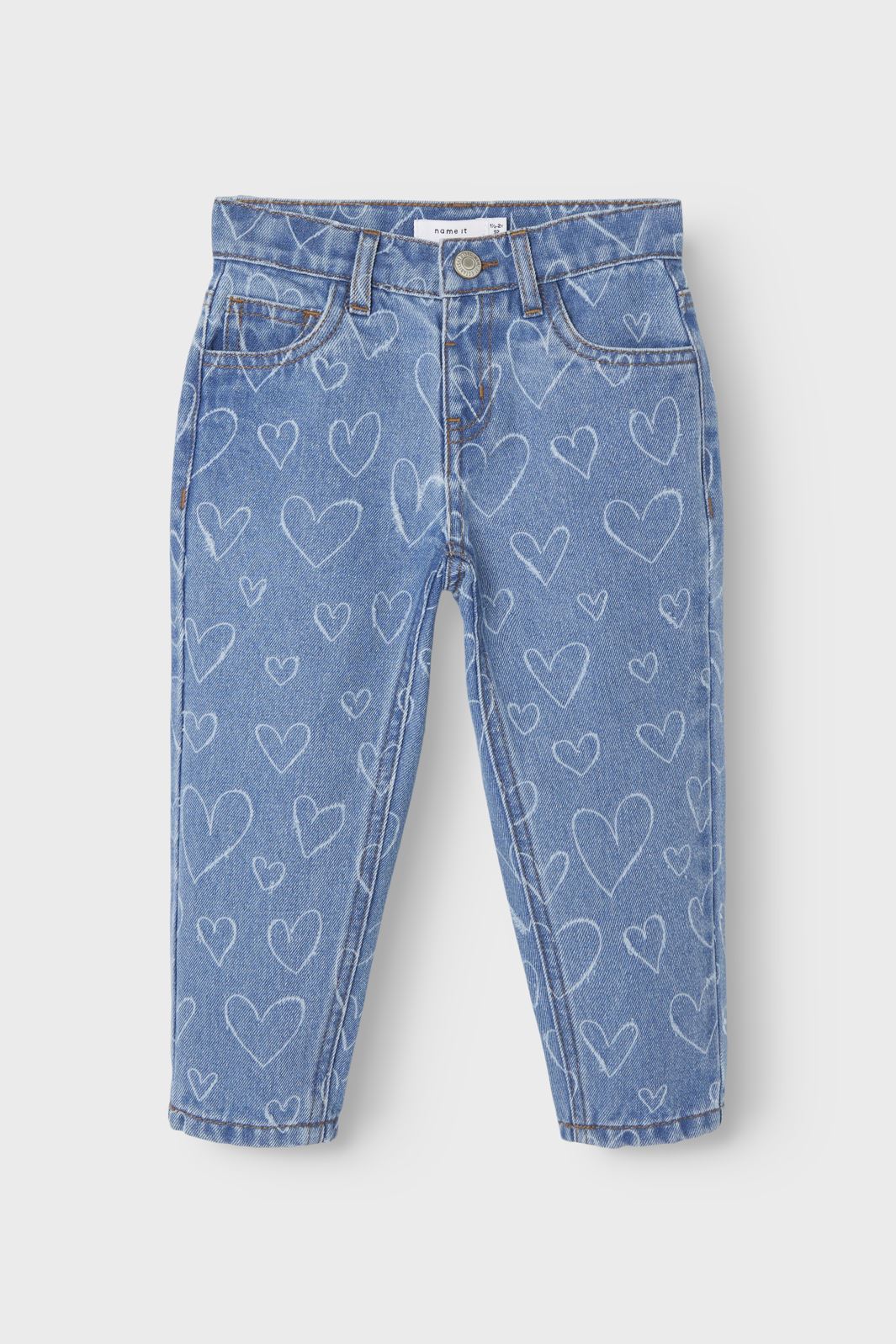 Name It - Nmfbella Shaped Jeans 2397-Bs Ep - 4608621 Dark Blue Denim Hearts