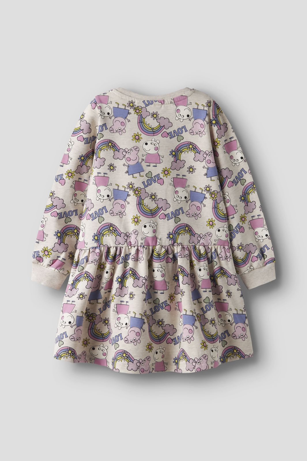 Name It - Nmfdarma Peppa Ls Swe Dress - 4922431 Peyote Melange