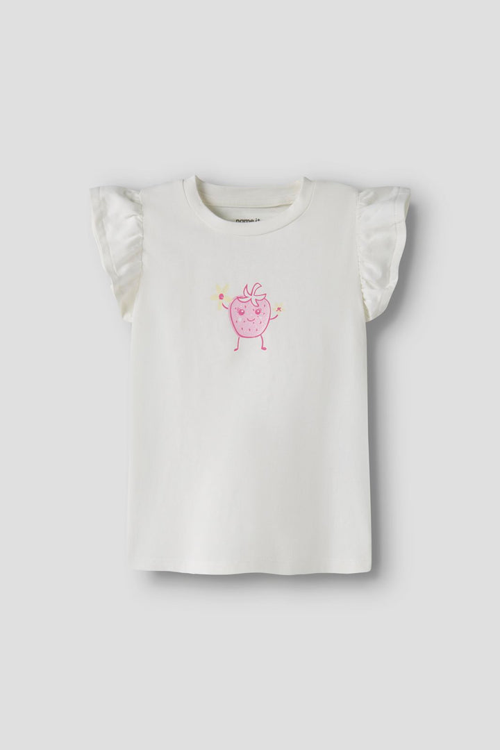 Name It - Nmfflittaz Ss Top Box - 5026521 Cloud Dancer