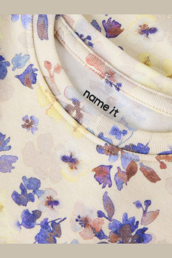 Name It - Nmfflora Ss Dress - 5102562 Almond Milk