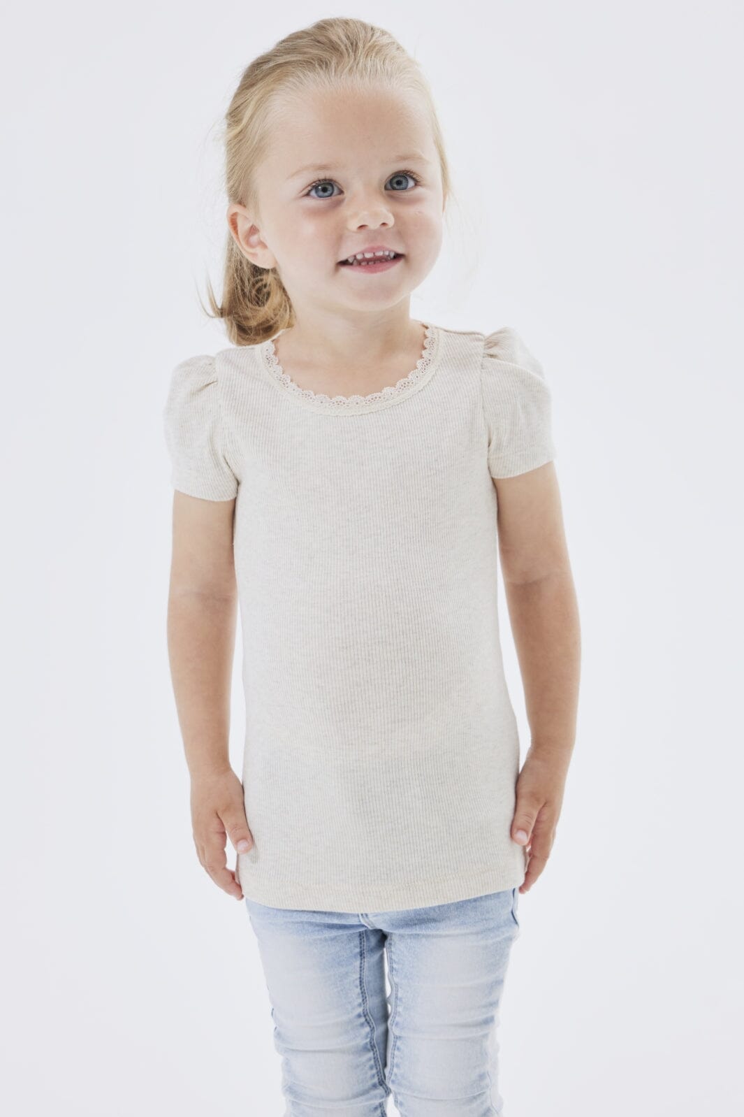 Name It - Nmfkab Ss Top - 3873278 Peyote Melange T-shirts 