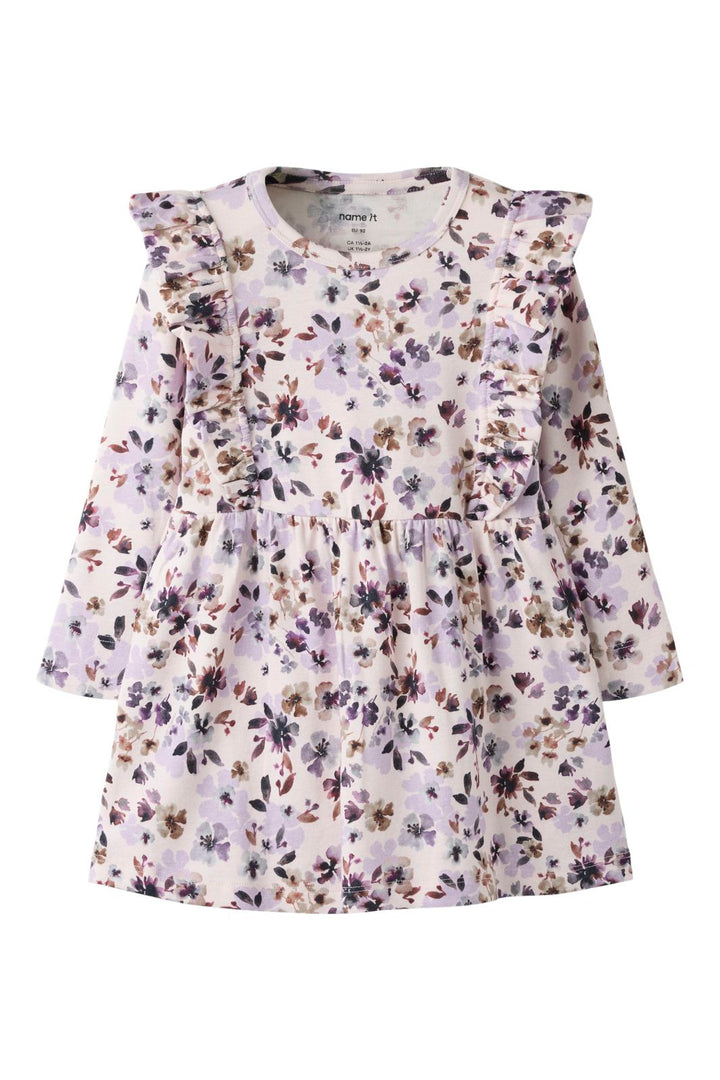 Name It - Nmfkayla Ls Dress Xnoos - 5098683 Calcite Grape Compote/Shopping Bag