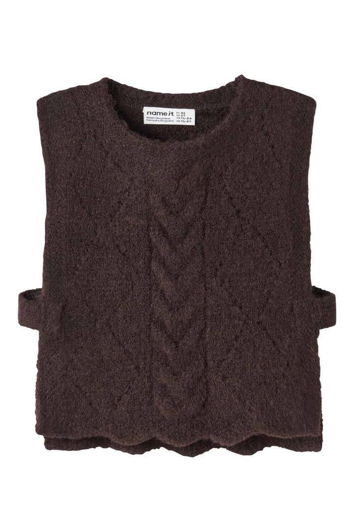 Name It - Nmflea Knit Vest - 5075166 Chocolate Plum