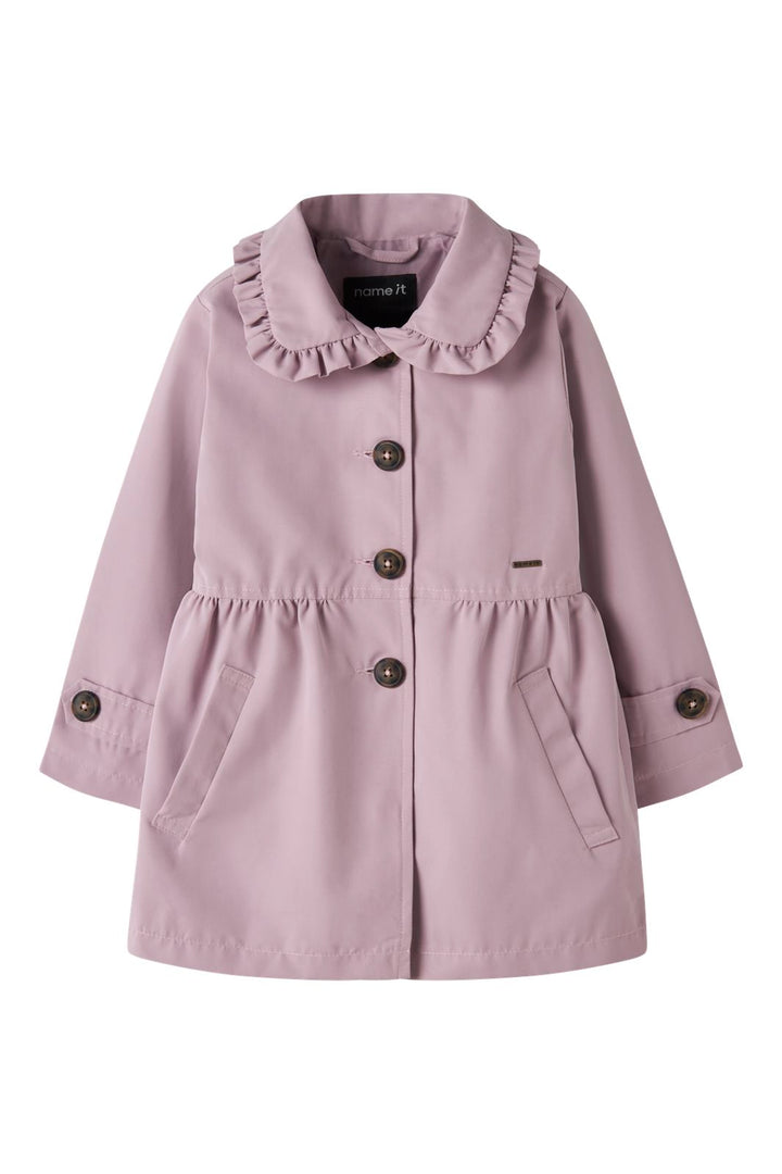 Name It - Nmfmadelin Trench Coat - 4930451 Keepsake Lilac