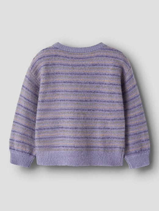 Name It - Nmfnoelle Ls Knit - 5075351 Heirloom Lilac Strikbluser 