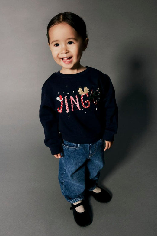 Name It - Nmfpolmax Ls Nreg Sweat Box - 5067294 Navy Blazer