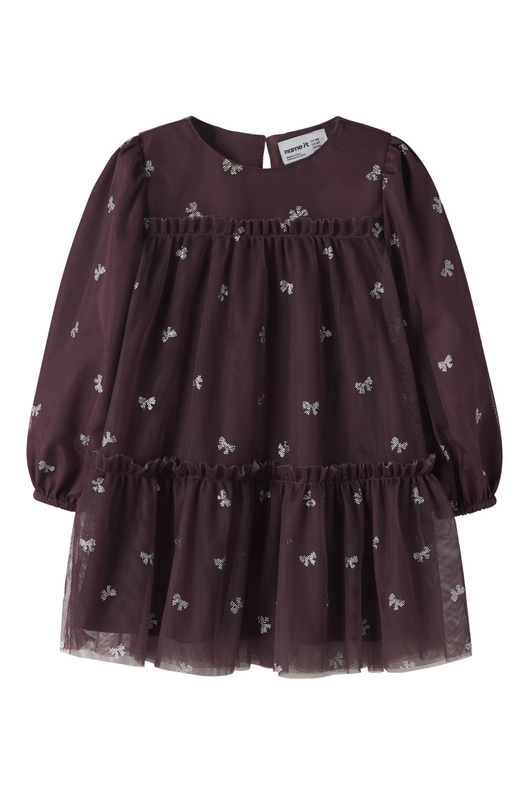 Name It - Nmframni Ls Dress - 5121741 Catawba Grape