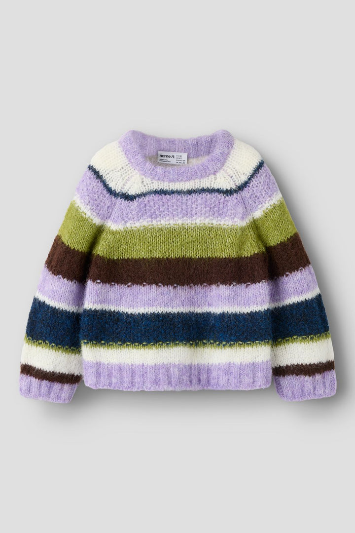 Name It - Nmfsemmi Ls Knit - 5132196 Lavender Gray