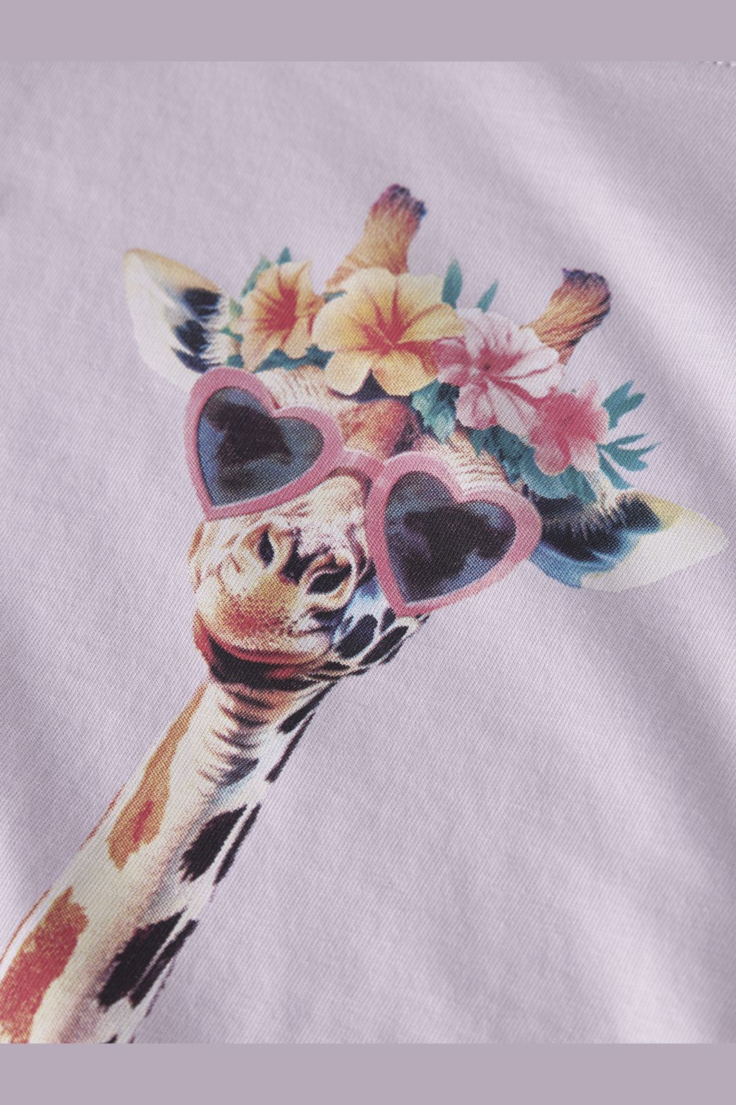 Name It - Nmfvotea Ls Nreg Top - 5003666 Lavender Fog Giraffe Sunglasses