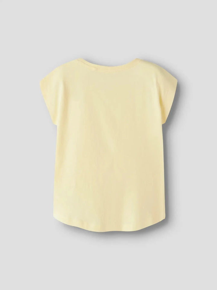 Name It - Nmfvotia Capsl Top - 5058354 Double Cream Flamingo T-shirts 