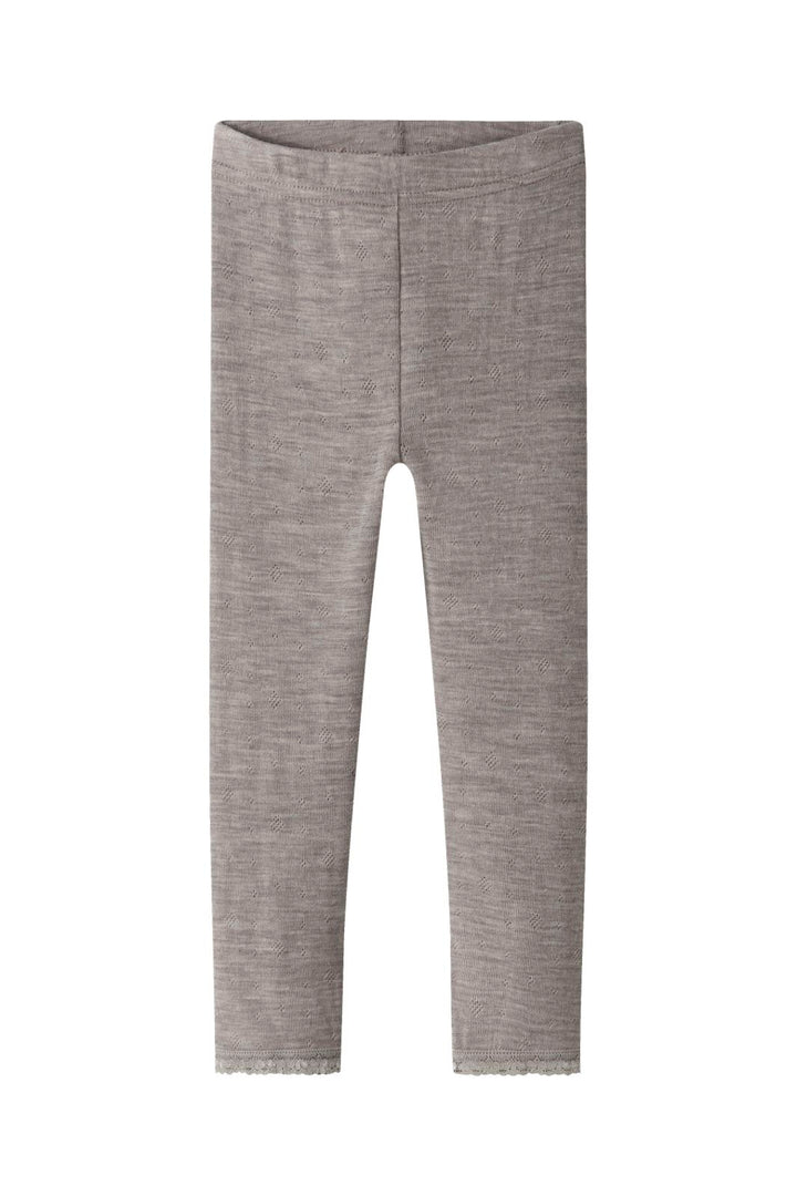 Name It - Nmfwang Wool Neddle Legging Solid - 4738247 Satellite