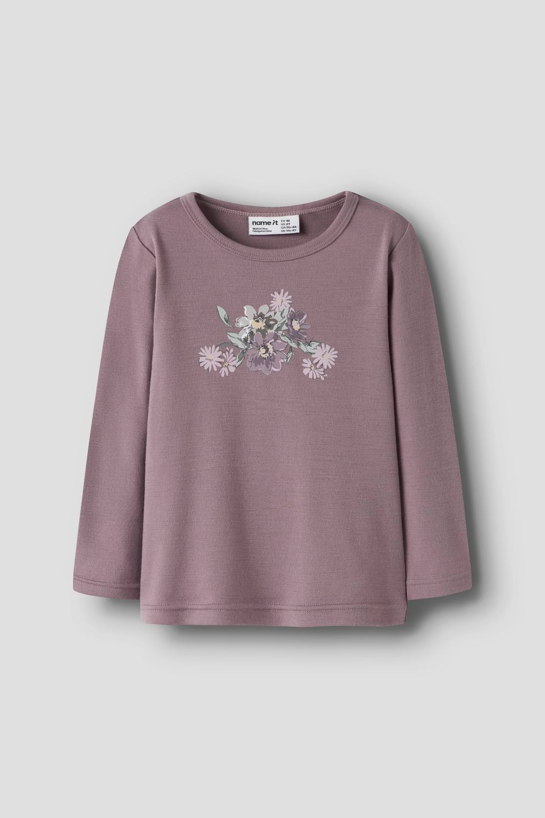 Name It - Nmfwillitus Wool Ls Top - 5079560 Toadstool Flower Bouquet