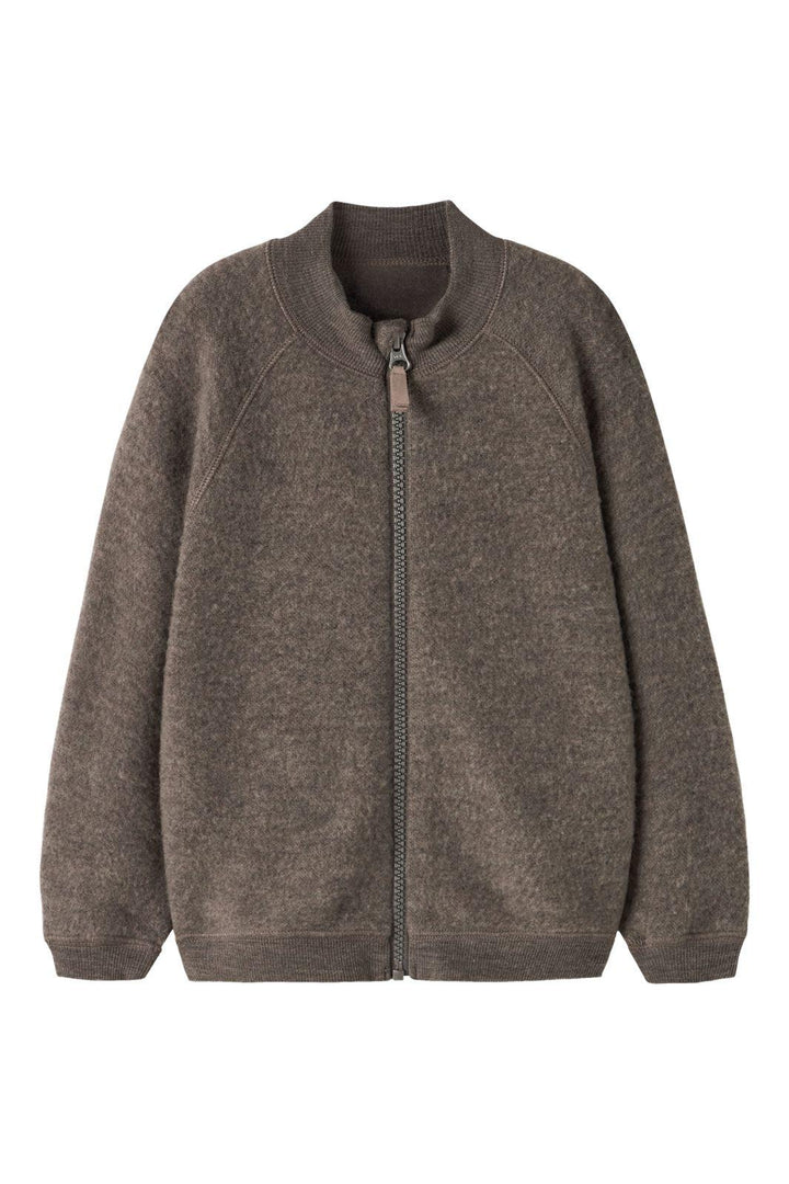 Name It - Nmfwmino Wool Brushed Ls Card - 5079569 Morel