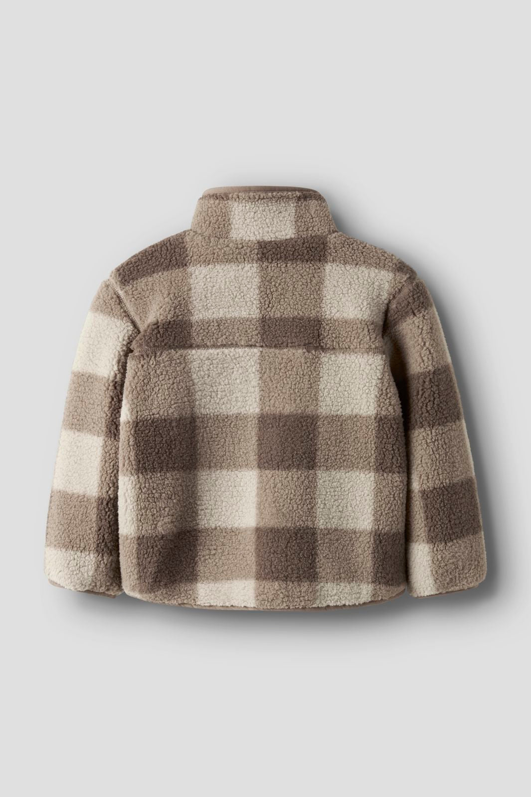 Name It - Nmmmonico Sherpa Jacket Check - 4893826 Fossil
