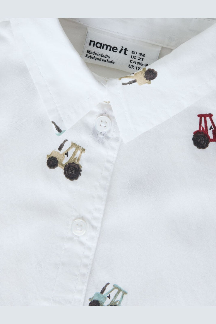 Name It - Nmmractor Ls Shirt - 5151390 Bright White