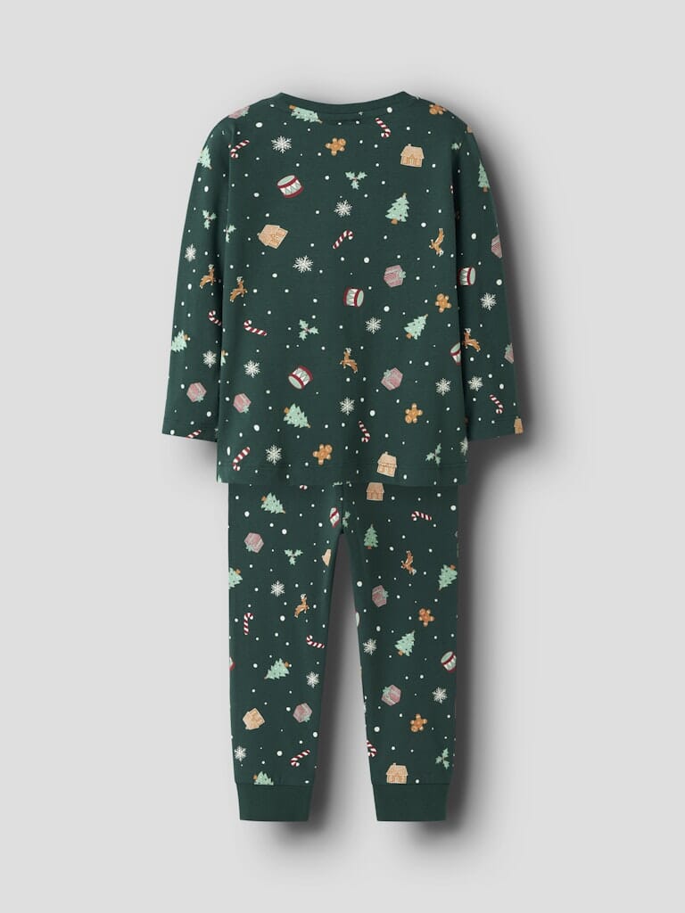 Name It - Nmnvismas Ls Nightset - 4918964 Botanical Garden Xmas Aop Nattøj 