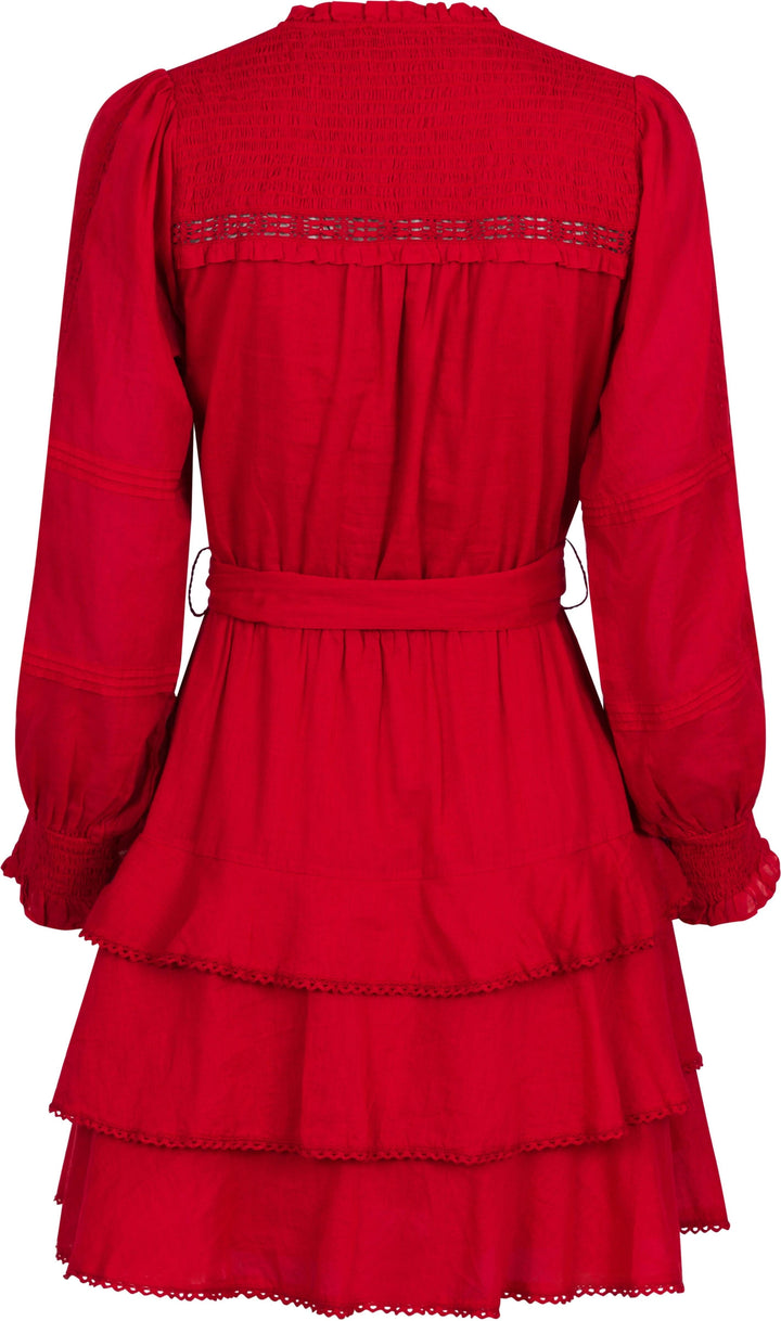 Neo Noir - Ada S Voile Dress - Red