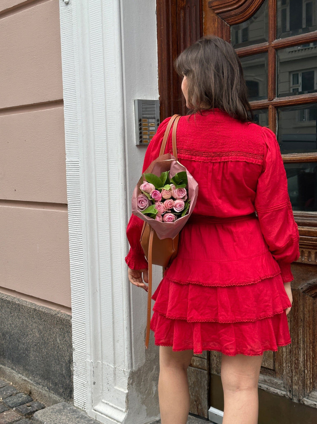 Neo Noir - Ada S Voile Dress - Red Kjoler 