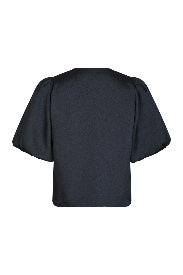 Neo Noir - Aisa Dull Satin Blouse 164658 - 141 - Navy