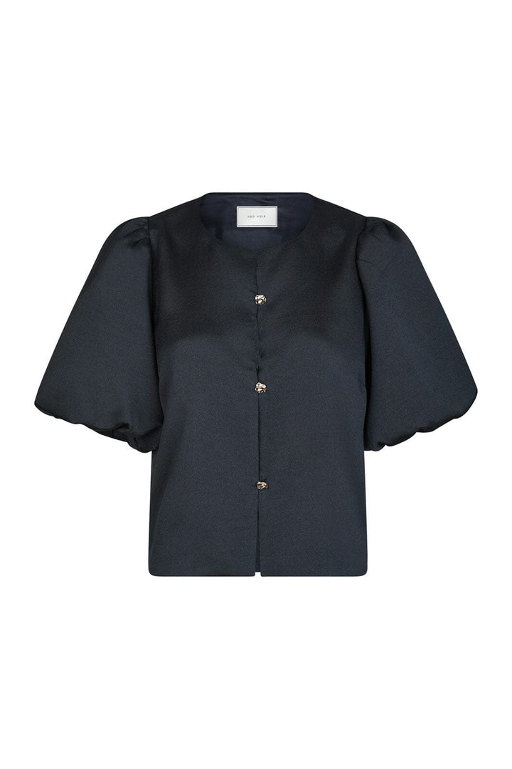 Neo Noir - Aisa Dull Satin Blouse 164658 - 141 - Navy