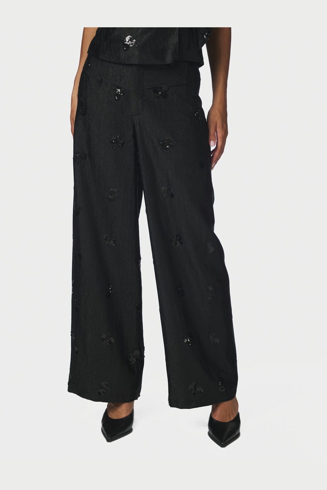 Neo Noir - Allie Sequins Pants 171075 - 100 - Black