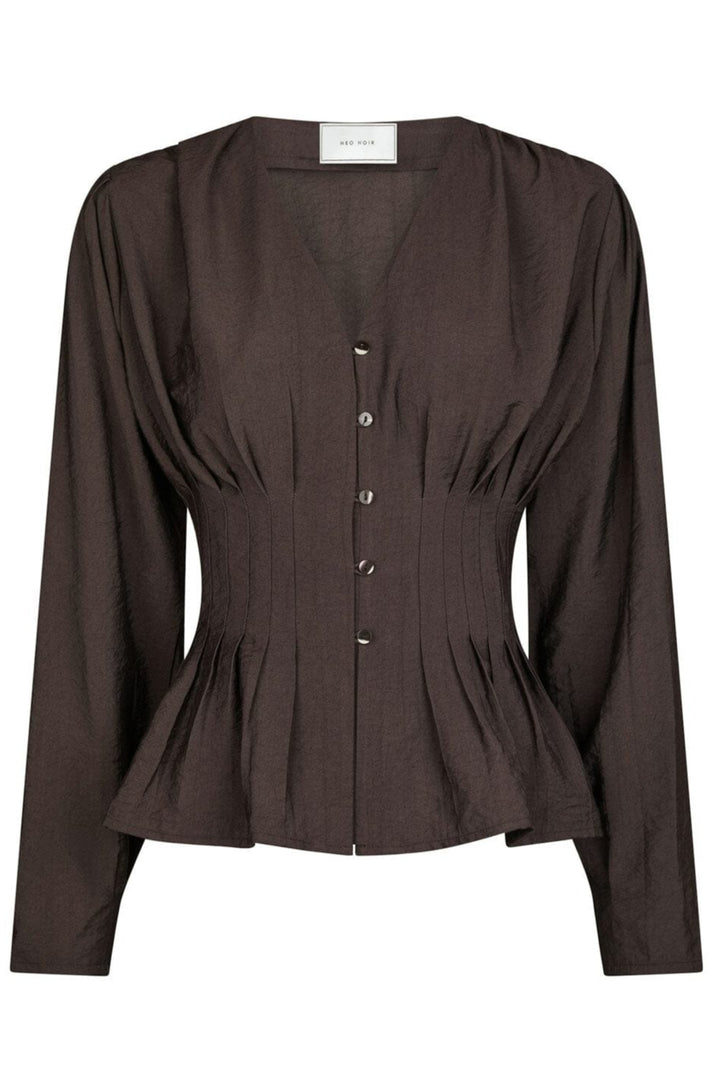 Neo Noir - Alsie Blouse 166655 - 676 - Dark Brown