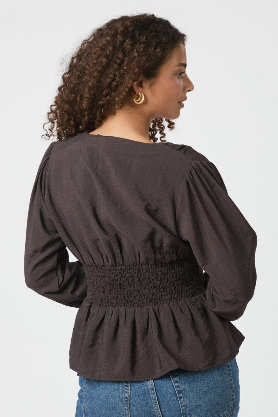 Neo Noir - Alsie Blouse 166655 - 676 - Dark Brown