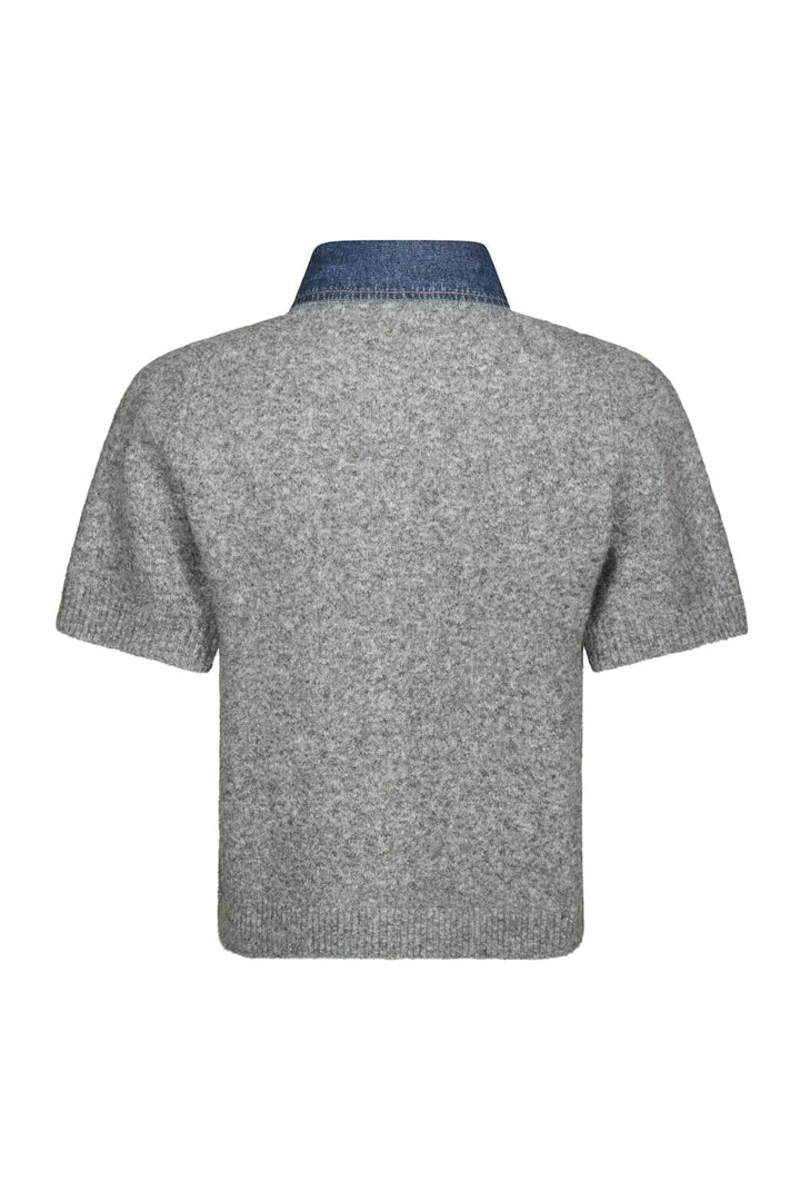 Neo Noir - Amoria Knit Cardigan 169711 - 133 - Grey Melange