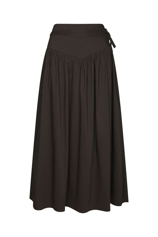 Neo Noir - Anais Poplin Skirt 168516 - 584 - Chocolate Brown