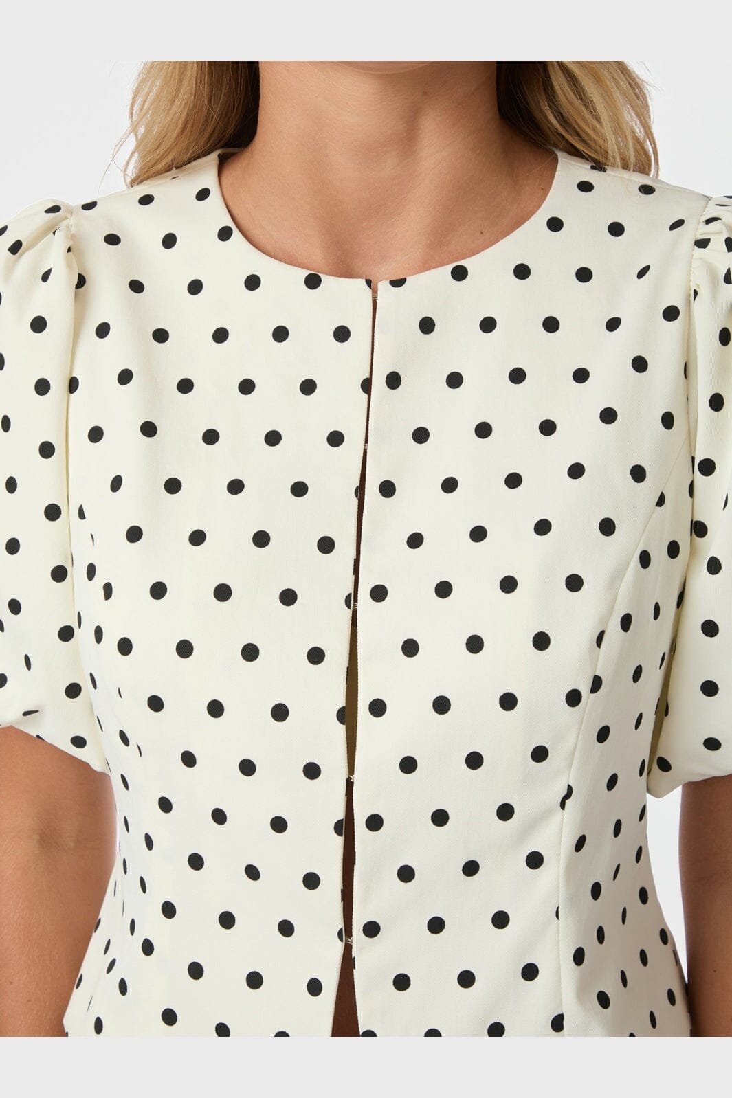 Neo Noir - Anela Dot Blouse 167821 - 120 - White