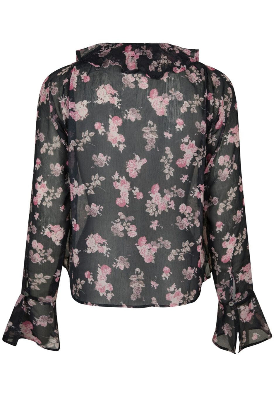 Neo Noir - Anika Marigold Print Blouse 165527 - 702 - Dark Navy