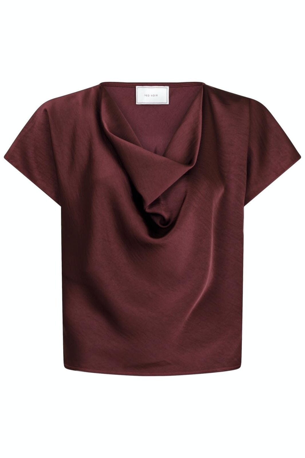 Neo Noir - Annabeth Heavy Sateen Tee - Burgundy T-shirts 