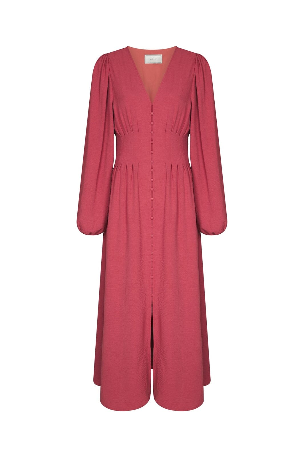 Neo Noir - Annelie Solid Crepe Dress 169135 - 430 - Cherry Pink