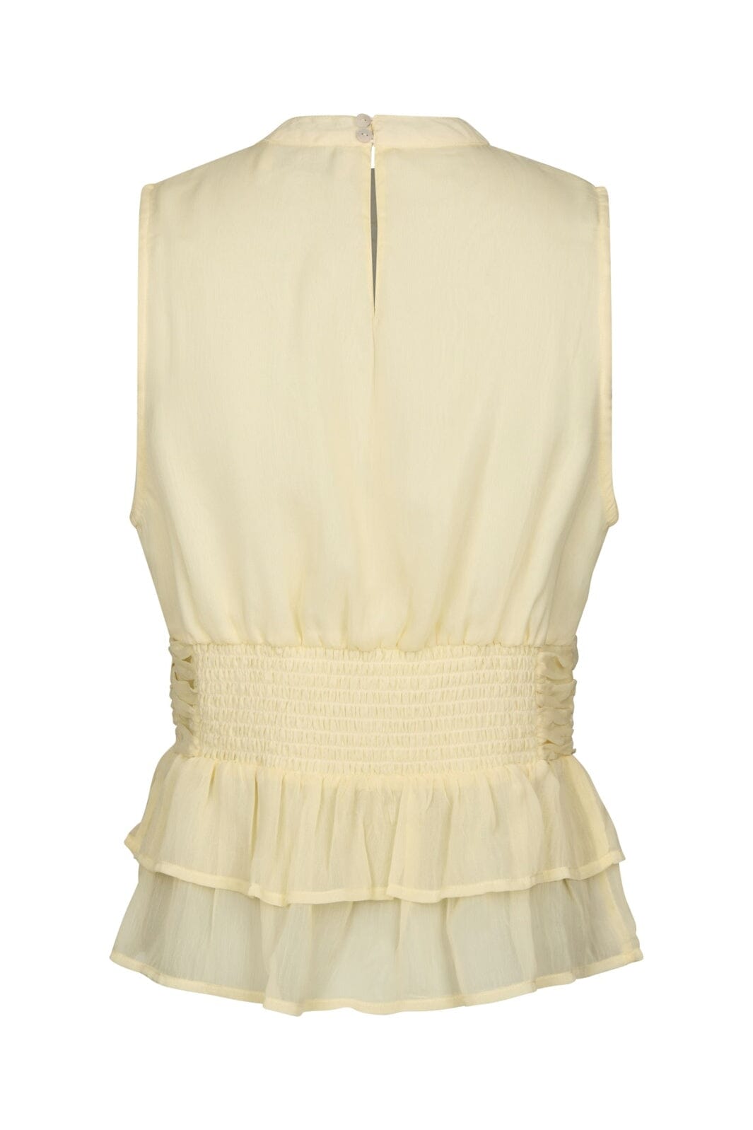 Neo Noir - Ansol Solid Chiffon Top 166671 - 191 - Light Yellow