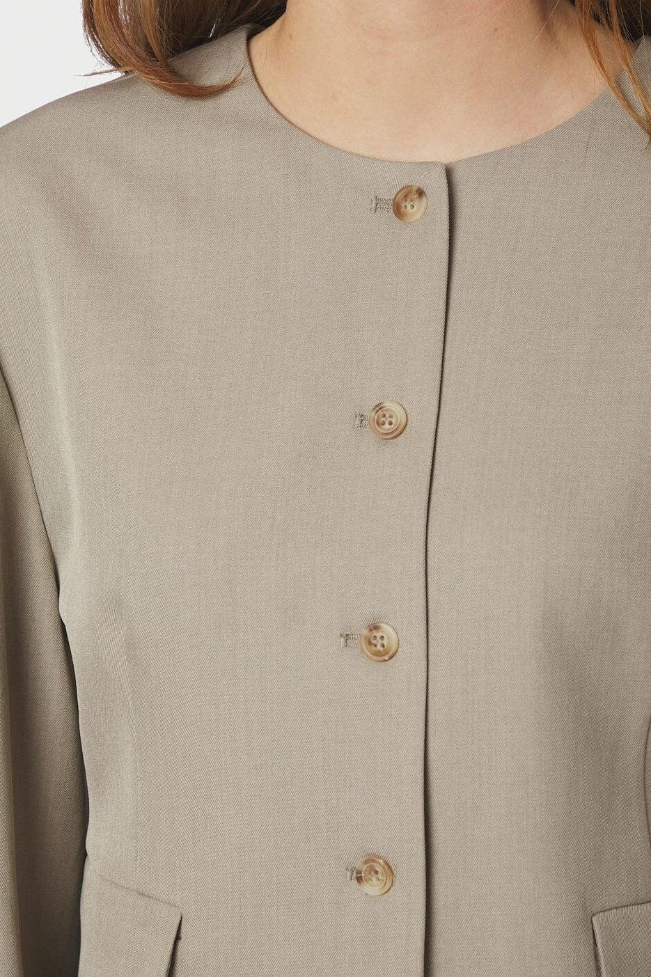 Neo Noir - Aranti Structure Curve Jacket 165619 - 189 - Warm Grey