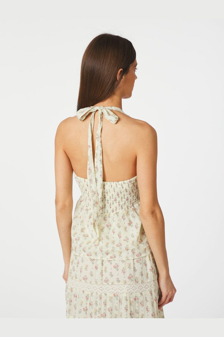 Neo Noir - Ariet Fine Print Top 165346 - 122 - Creme