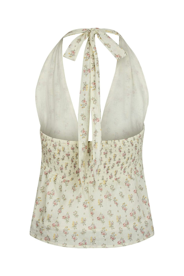 Neo Noir - Ariet Fine Print Top 165346 - 122 - Creme