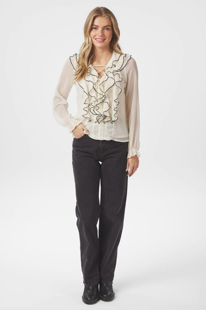 Neo Noir - Arloca Blouse 166707 - 122 - Creme