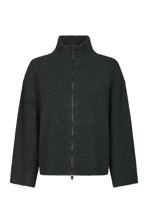 Neo Noir - Asley Zip Knit Cardigan 164973 - 132 - Antracit