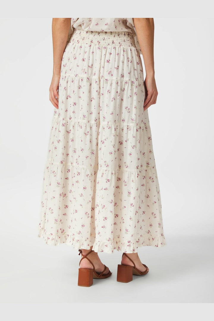 Neo Noir - Asta Small Blossom Skirt 165649 - 122 - Creme