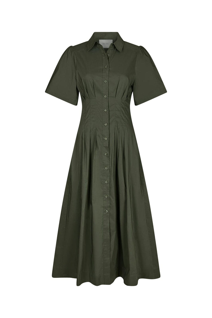 Neo Noir - Baia Poplin Dress 165343 - 151 - Army