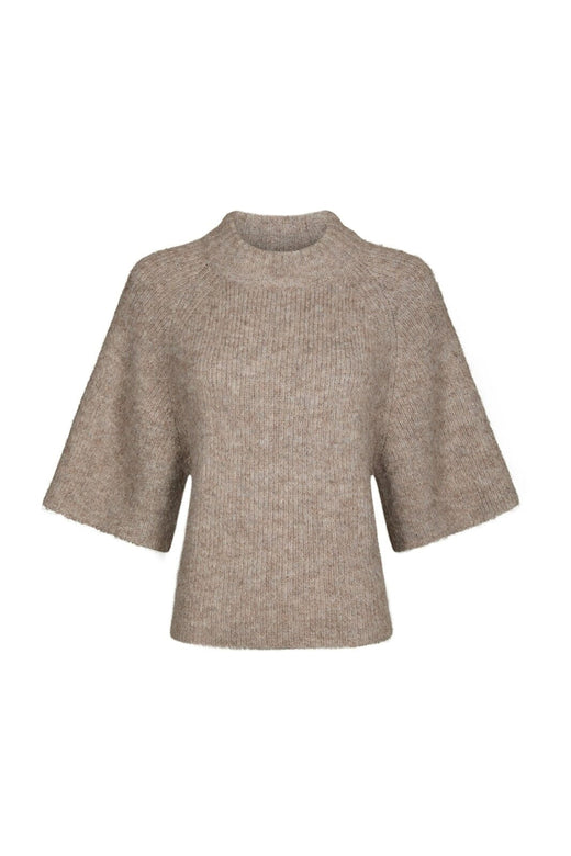 Neo Noir - Bandi Fluffy Knit Blouse 168190 - 976 - Beige Melange