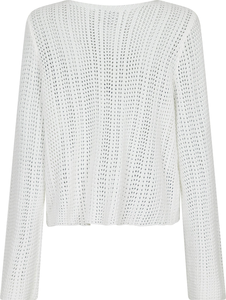 Neo Noir - Bates Crochet Knit Cardigan - White