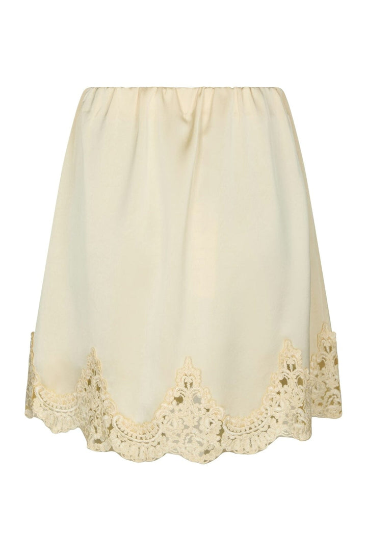 Neo Noir - Benisa Heavy Sateen Skirt 169012 - 191 - Light Yellow