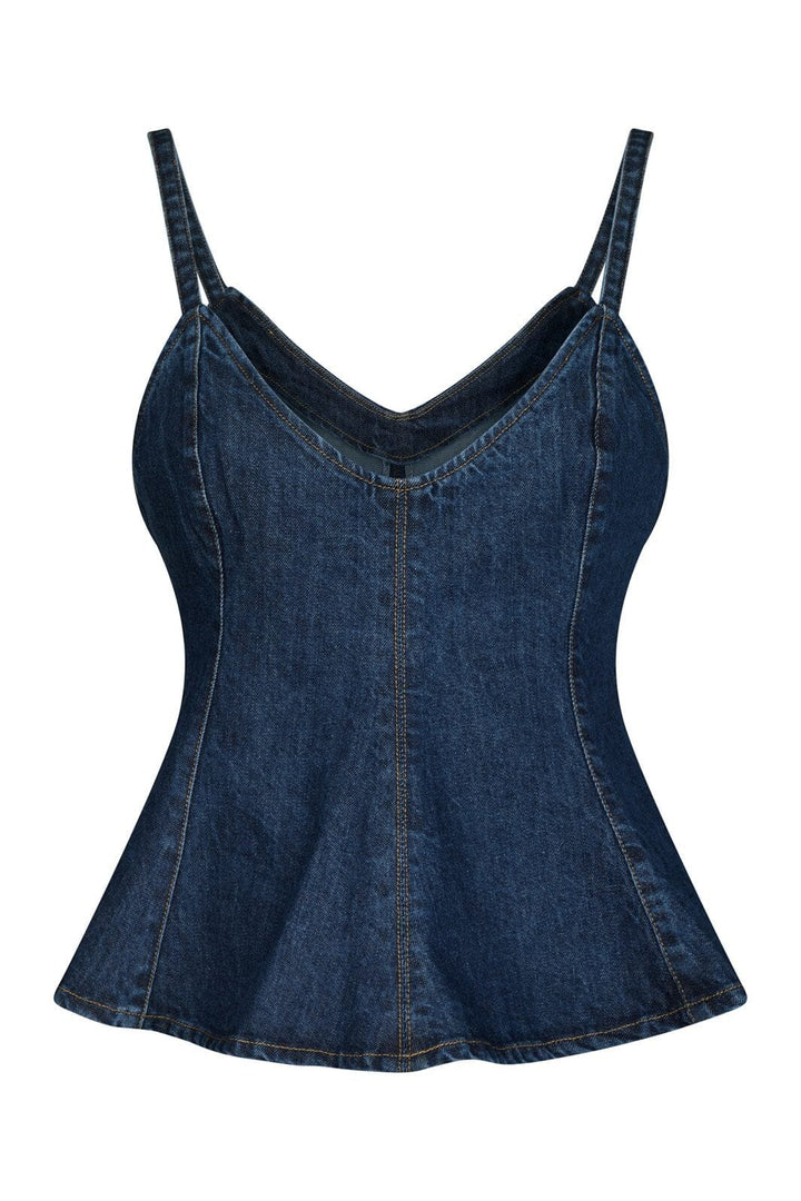 Neo Noir - Birna Denim Top 166354 - 140 - Blue