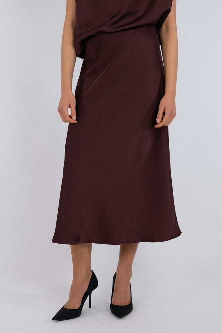 Neo Noir - Bovary Skirt - Burgundy Nederdele 