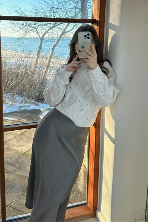 Neo Noir - Bovary Skirt - Warm Grey Nederdele 